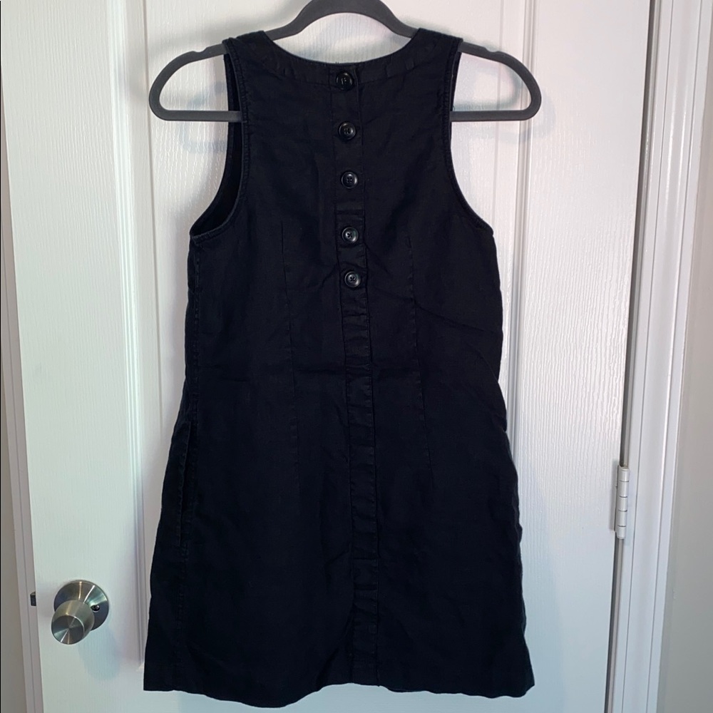 J Crew Black Linen Shift Dress - Picture 6 of 7